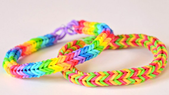 Pulseras de goma doble