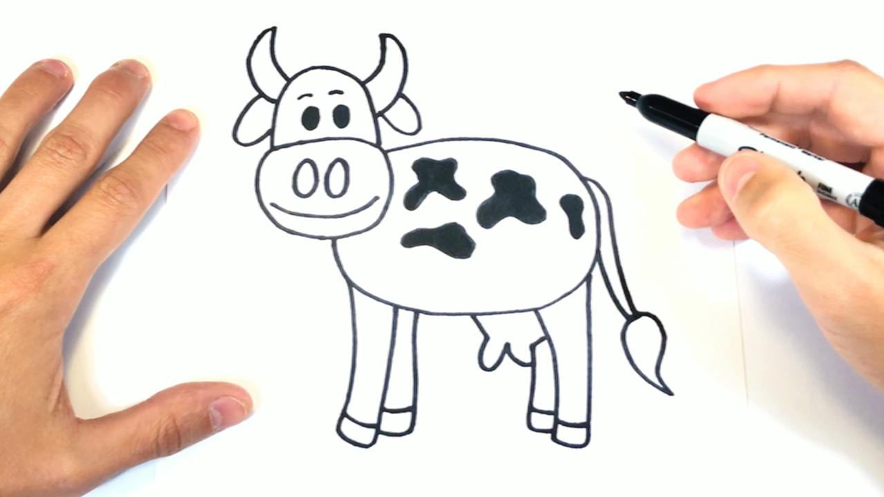 Como dibujar una Vaca - Rincon Util