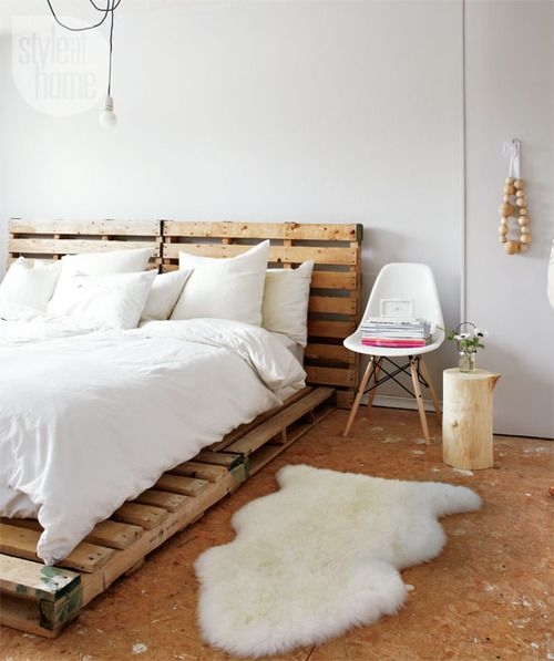 cama con pallets