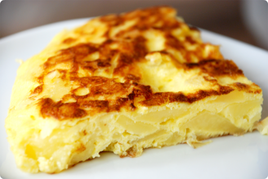 tortilla de patatas cocidas