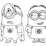 Dibujo de los Minions para colorear