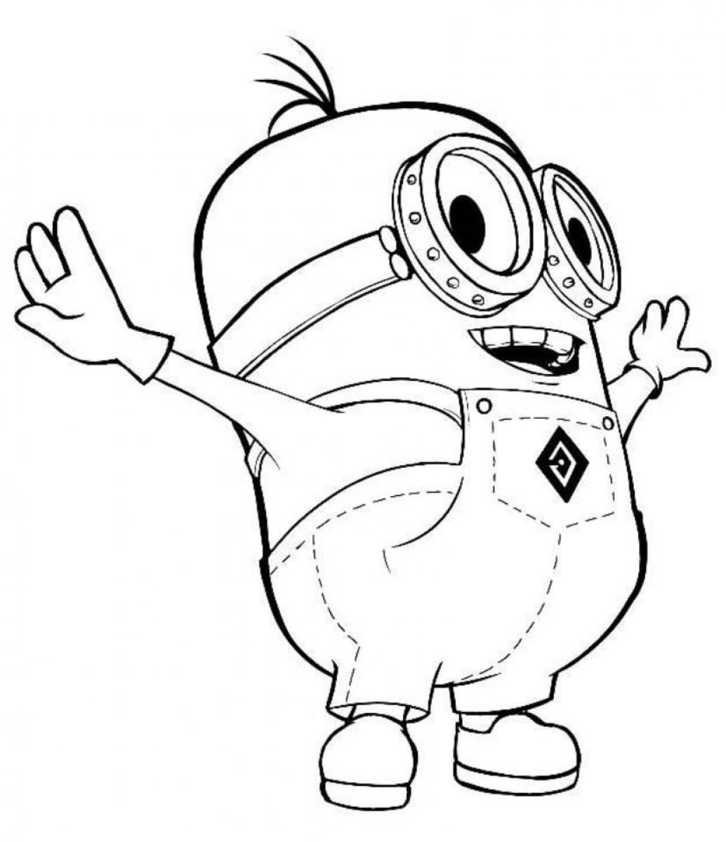 Dibujo de un minion para colorear