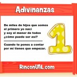 El numero uno adivinanza
