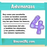 Adivinanzas infantiles numero 4 para niños