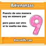 Adivinanzas infantiles de los numeros