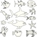 Dibujos de peces para colorear