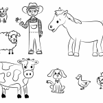 Granja Animales para colorear