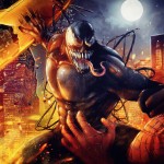 Venom y Spiderman luchando