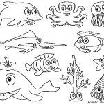 animales del mar para colorear