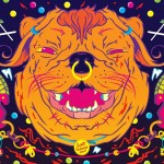 perro Wallpaper psicodelico