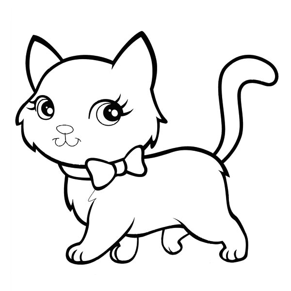 Dibujos de gatitos para colorear