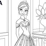 Dibujos de Ana Frozen para colorear