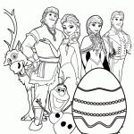 Personajes de Frozen para colorear